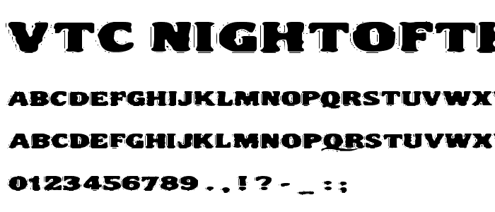 VTC NightOfTheDrippyLowCaps font